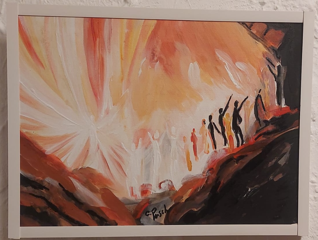 Prophetisches Gemälde von Christa Push — Werk 5